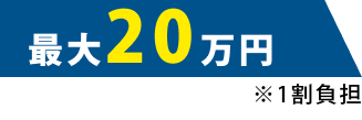 最大20万円（1割負担）